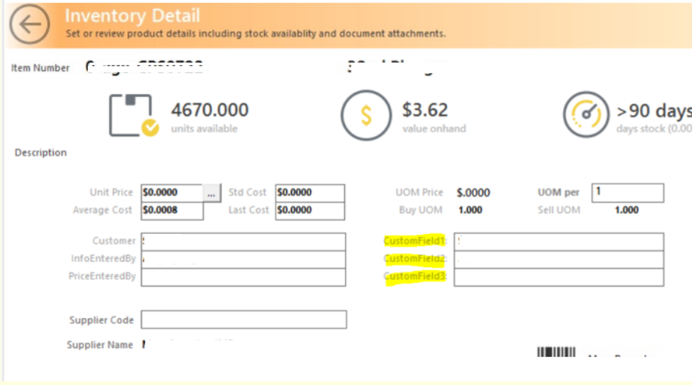 Custom Field Issue Example